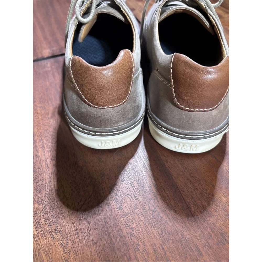 Johnston & Murphy McGuffey Plain Toe Men 8.5 Wide Tan‎ Sheepskin shoes.